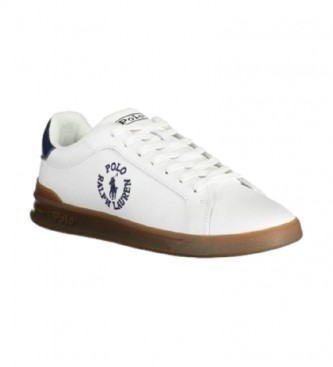 Polo Ralph Lauren Sneakers in pelle bianca HRT CRT