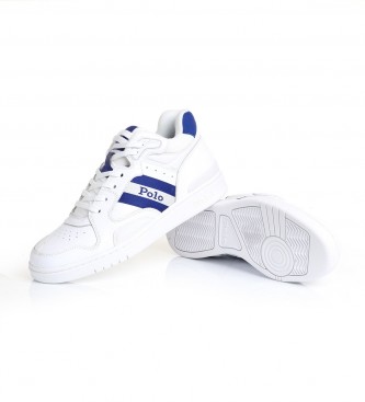 Ralph Lauren Sapatos de couro Polo CRT brancos