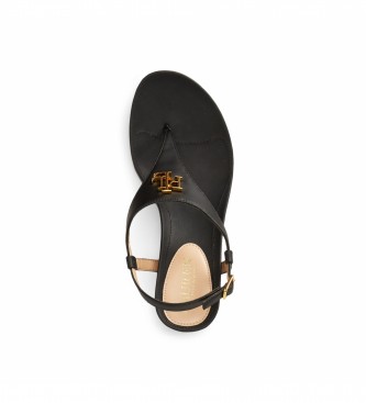 Polo Ralph Lauren Jeannie black sandals -Height wedge: 8cm