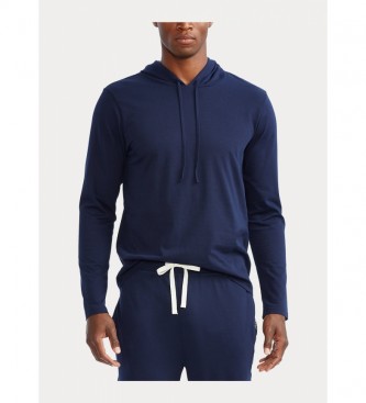 Ralph Lauren T-shirt homewear con cappuccio 714844760001 navy