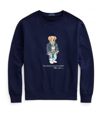 Polo Ralph Lauren Sweat-shirt en polaire avec Polo Bear bleu marine