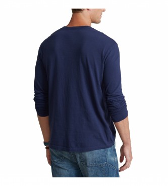Polo Ralph Lauren T-shirt Henley bleu marine