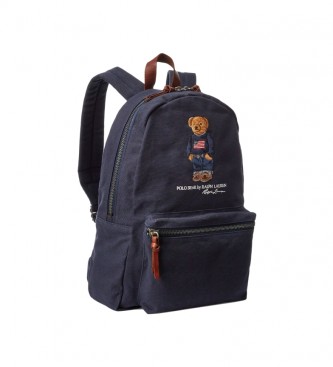 Ralph Lauren Canvas backpack with Bear navy polo shirt