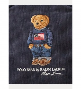 Polo Ralph Lauren Mochila de lona com camisa polo Bear da marinha