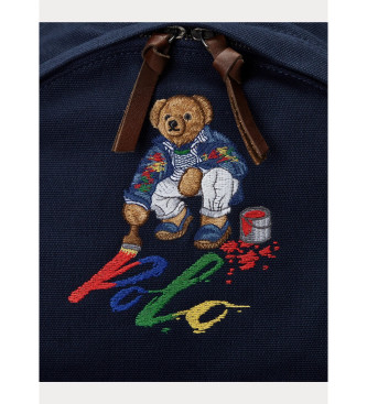 Polo Ralph Lauren Sac  dos en toile avec polo Bear marine