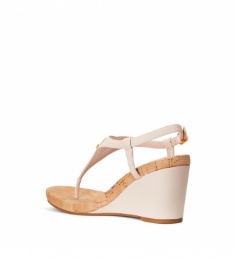 Ralph Lauren Jeannie Faux pink sandals -Height wedge: 7cm