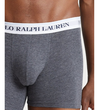 Polo Ralph Lauren Pack 3 boxers clssicos preto, cinzento, branco 