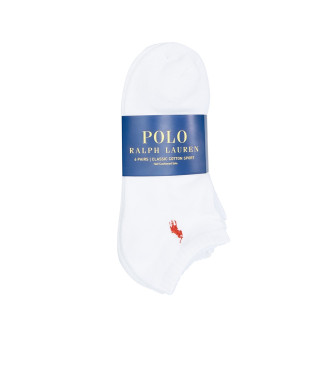 Polo Ralph Lauren Paket 6 parov belih oblazinjenih nizkih nogavic
