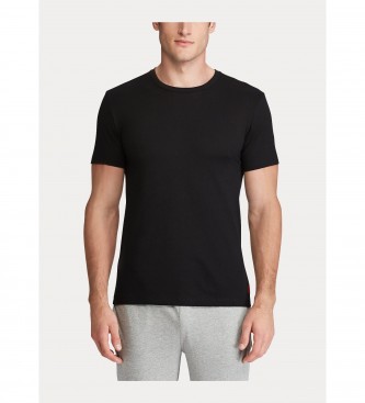 Ralph Lauren T-shirt nere Classic Crew in confezione da 2