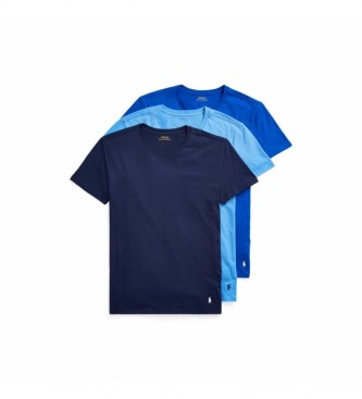 Ralph Lauren Confezione da 2 magliette intime blu dell'equipaggio