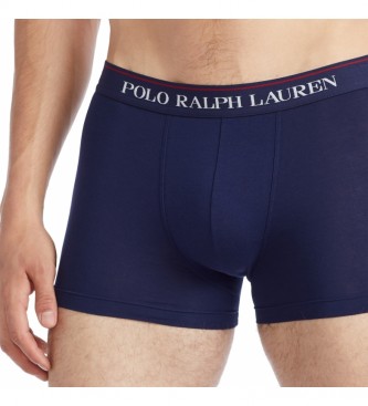 Ralph Lauren Confezione da 3 Boxer Classic Trunk bianco, granato, blu navy