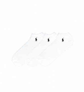 Ralph Lauren Lot de 3 chaussettes blanches Ghost Ped PP