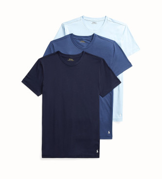 Ralph Lauren Confezione da 3 magliette blu e blu scuro