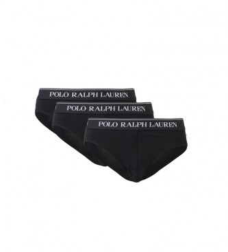 Ralph Lauren Pack de 3 Slips negro