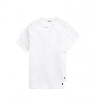 Polo Ralph Lauren Pacote de duas T-shirts clssicas brancas