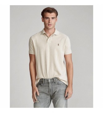 Polo Ralph Lauren Tilpasset Slim beige polo shirt