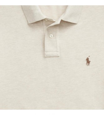 Polo Ralph Lauren Tilpasset Slim beige polo shirt