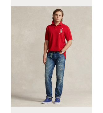 Polo Ralph Lauren Classic Fit pique polo shirt med rd Big Pony