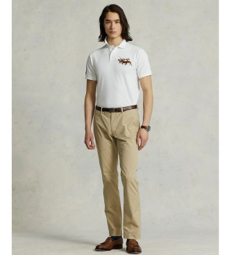 Polo Ralph Lauren Niestandardowa koszulka polo Slim Fit biała