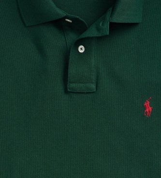 Polo Ralph Lauren Green pique polo shirt