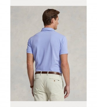 Ralph Lauren Custom Slim Fit pique polo shirt blue