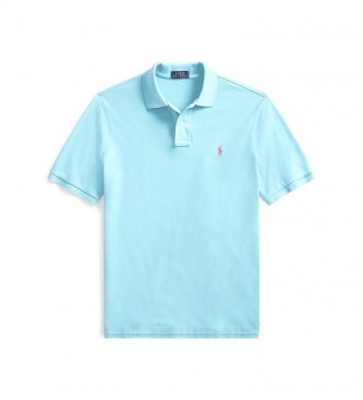 Polo Ralph Lauren Custom Fit light blue piqu polo shirt