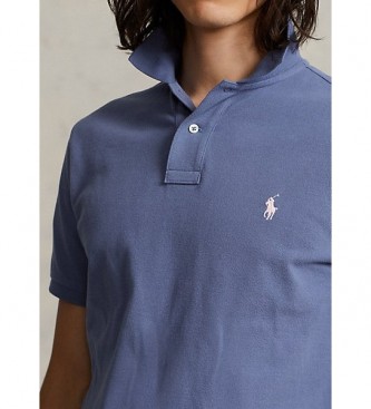 Polo Ralph Lauren Custom Slim Fit Pique-Poloshirt blau-lila