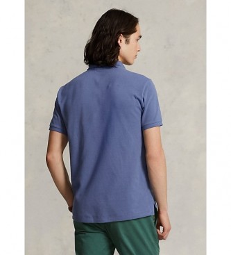 Polo Ralph Lauren Niestandardowa koszulka polo piqué Slim Fit niebiesko-liliowa