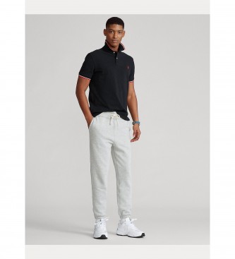 Polo Ralph Lauren Custom Slim Fit pique polo shirt sort