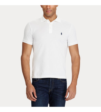 Polo Ralph Lauren Stretch pique polo shirt Slim Fit white
