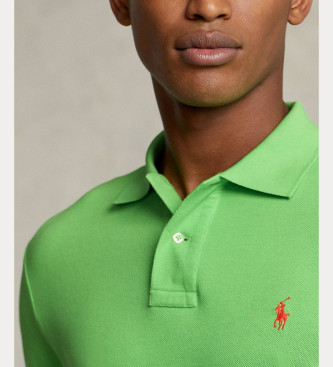Polo Ralph Lauren Polo majica pique tankega kroja zelena