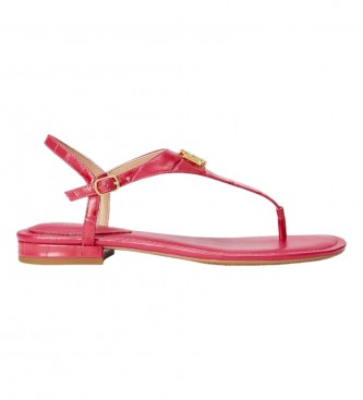 Polo Ralph Lauren Ellington pink leather sandals