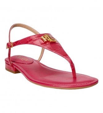 Polo Ralph Lauren Ellington pink leather sandals