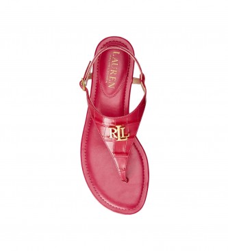 Polo Ralph Lauren Ellington pink leather sandals