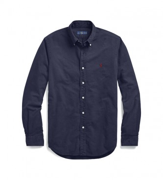 Polo Ralph Lauren Camicia Oxford slim fit blu scuro