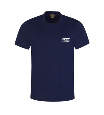 Polo Ralph Lauren Camiseta da Marinha de Guerra Redonod Colarinho de Casa