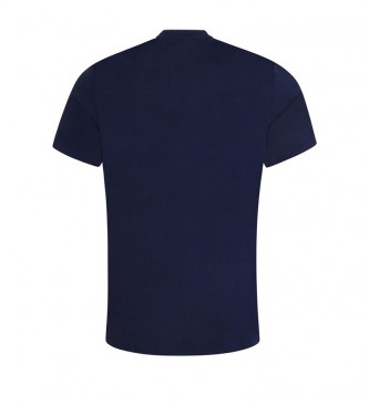 Polo Ralph Lauren Camiseta da Marinha de Guerra Redonod Colarinho de Casa