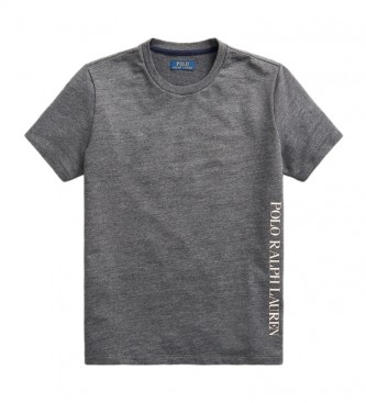 Ralph Lauren T-Shirt tricotada cinzenta com o logotipo do sono