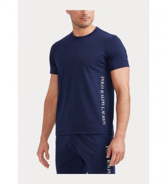 Polo Ralph Lauren T-shirt da notte in maglia con logo marino