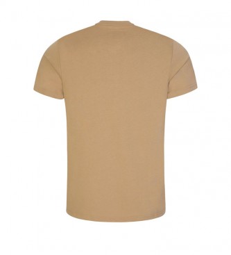 Ralph Lauren T-shirt da notte con logo in maglia marrone
