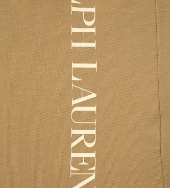 Ralph Lauren Camiseta de malha com o logotipo Brown Sleep