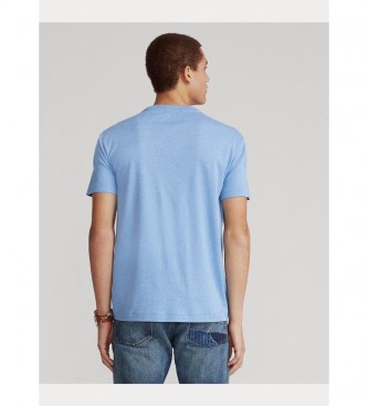Polo Ralph Lauren T-shirt in cotone slim fit personalizzata SSCNCMSLM1 blu