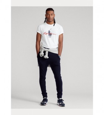 Polo Ralph Lauren T-shirt personalizzata con logo bianco