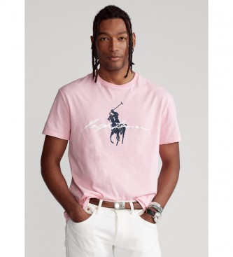 Polo Ralph Lauren Individuelles Slim Fit T-Shirt mit Logo rosa