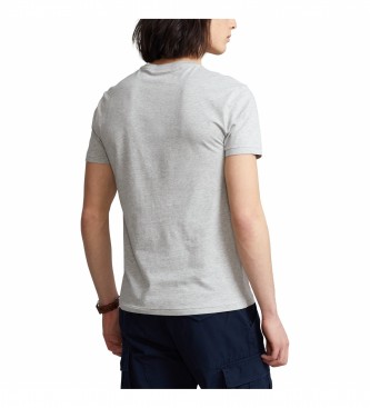 Ralph Lauren T-shirt en tricot Custom Fit gris