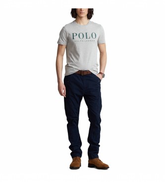 Ralph Lauren T-shirt grigia Custom Fit in maglia