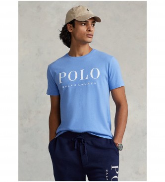 Polo Ralph Lauren T-shirt Slim Fit bleu personnalis