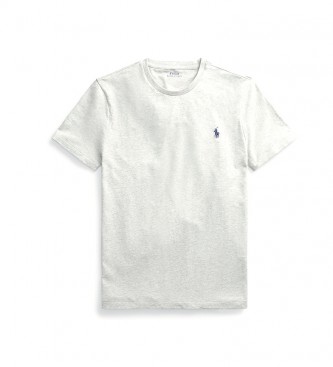 Ralph Lauren T-shirt en maille gris personnalisé