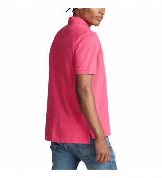 Polo Ralph Lauren Camisa plo de malha fina personalizada rosa