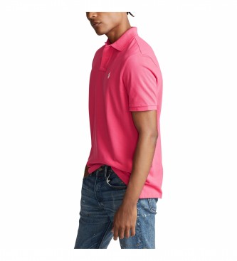 Polo Ralph Lauren Camisa plo de malha fina personalizada rosa